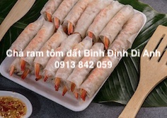 chả ram tôm đất bình định dì anh