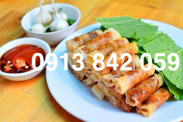 chả ram tôm đất Quy Nhơn Dì Anh