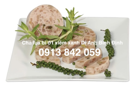 chả lụa bì ớt xiêm xanh